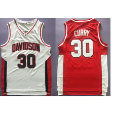 Retro Vintage Throwback Curry # 30 Davidson College Basketball Jersey Embroidery picture