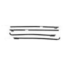 Window Sweeps Weatherstrip for 1967-1968 Chevy Impala Hardtop Black Front Rear picture