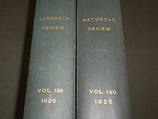 1925 SATURDAY REVIEW 2 BOUND VOLUMES - COMPLETE YR- PUBLISHED IN LONDON - R 1131 picture