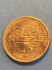 VINTAGE 1984 POWER PLAY VIDEO GAME ARCADE TOKEN - LOOK picture