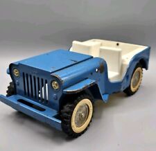 VINTAGE 1960's Tonka Jeep Runabout #516 Blue Pressed Steel picture