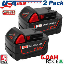 2X For Milwaukee for M18 Lithium 6.0 AH Extended Capacity Battery 48-11-1860 picture