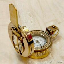 Military Nautical Compass Brass Kelvin & Hughes Working Handmade Designer picture