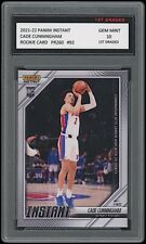 2021-22 PANINI INSTANT #92 CADE CUNNINGHAM 1ST GRADED 10 ROOKIE CARD RC PISTONS picture