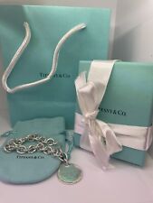 AUTHENTIC TIFFANY & CO STERLING SILVER CHARM BRACELET $575.00 NEW.PERFECT SHAPE picture