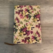 Patricia Nash Leather Journal Cover Vintage Floral Print 9x6 picture