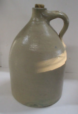 Antique Unmarked Tan Stoneware Whiskey Jug 14