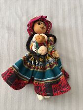 Vintage Peruvian Doll Handmade/ Folk Art/ 12 Inches picture