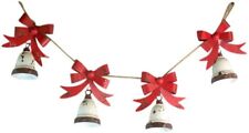 Distressed Painted Metal Jingle Bell Garland, 35 Inch picture