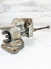 Vintage Athol A. M. F Co. No. 023 1/2 Bench Vise. Base Swivel. Small Anvil. picture