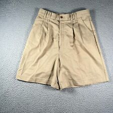Chic Shorts Juniors 10 Beige Pleated Bermuda Casual Pockets Ladies 30x7 picture