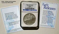 2007 W Burnished $1 Silver American Eagle NGC MS69 Early Release picture
