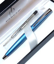 Parker Latitude Ballpoint Pen Blue & CT Med Pt New In Box $60.00 FRANCE picture