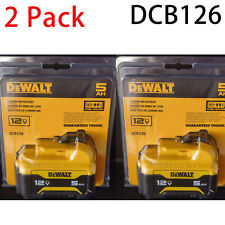 2 PACK DEWALT DCB126 12V MAX* 5.0Ah Lithium Ion Battery Authentic Original. picture