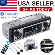Single Din Bluetooth Vintage Car Stereo FM Radio USB Audio Receiver MP3 Player picture