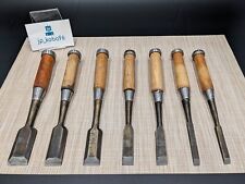 Japanese Chisel Nomi Carpenter Tool Set of 7 Hand Tool wood working #1211 picture