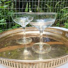 Vintage 1950s champagne coupe glasses Set Of 2  picture
