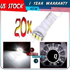 20x T5 3-3014SMD Instrument Gauge Dash Indicator LED Light Bulbs White For Honda picture