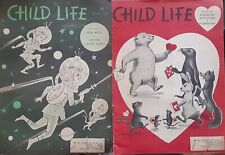 Estate Find - 2 Vintage Child Life Magazines,  January And February,  Space picture