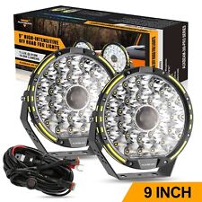 AUXBEAM 9 inch Round LED Work Light Offroad Driving Fog Lamp Pods Super Bright picture