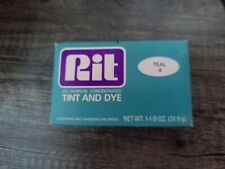 Vintage New NOS Rit Tint & Die For Fabric Sealed DIY Teal #4 picture