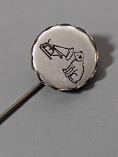 Vintage RCA Victor Nipper Dog Phonograph Silver Tone Stick Pin picture