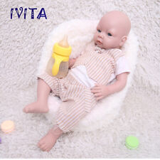 IVITA 20'' Lifelike Reborn Baby Boy Doll Floppy Squishy Silicone Newborn Doll picture