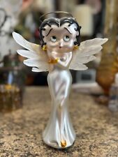 Vintage Betty Boop Satin Glass Christmas Tree Topper 1998 picture