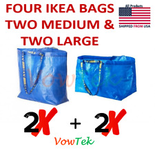 Medium and Large IKEA bag Mix&Match REUSABLE LAUNDRY TOTE GROCERY STORAGE FRAKTA picture
