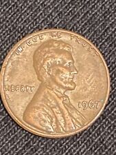 1967 Lincoln Penny No Mint Mark - RARE Error 