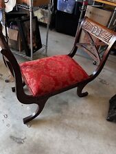 American Swan Antique Mahogany Bench picture