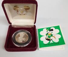Rare 1991 Mickey's Luck Disney 1/2 oz .999 Proof Silver COA & BOX picture