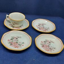 Antique Adams China England Calyx Ware Metz Older Backstamp Cup/Saucers(4) Set  picture