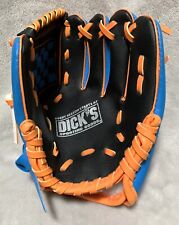 NEW Dick's Sporting Goods Toddler Youth Blue Black Orange RHT T-Ball Glove picture
