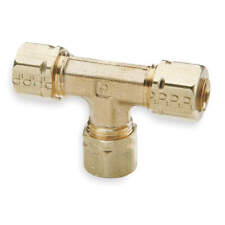 PARKER 164CA-6-6-4 Union Tee,Brass,Comp,3/8x3/8x1/4In,PK10 1VDL6 picture