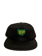NEW Vintage BP British Petroleum Black Snapback Trucker Hat Foam picture