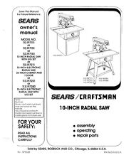 Operators Instruction Maint Owners Manual Craftsman 10