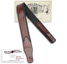 Walker & Williams GB-133 Bourbon Brown Native American Feather Padded Strap   picture