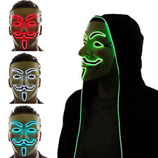 Clubbing Rave Party Light Up Scary LED Mask For Halloween Costume Cosplay EDC US picture