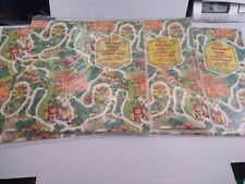 Vintage Cleo Jungle Safari Gift Wrap Brand New Lot Of 4 8.3 Sq Ft Per Pack picture