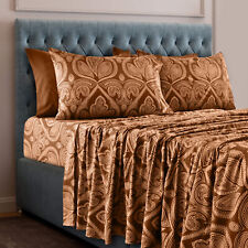 6 Piece Bed Sheets Set Luxury Microfiber Ultra Soft Deep Pocket Bedding Sets picture