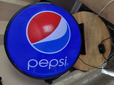 Pepsi Cola Collectible Rotating Lighted Sign Wall Large Buble Globe Display  picture