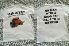 Vintage 1992 MINISTRY Jesus Built My Hotrod Album Promo T-Shirt picture