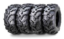 Set of 4 Premium ATV Tires 25x8-12 Front 25x10-12 Rear 6PR Ultra Deep Tread Mud picture