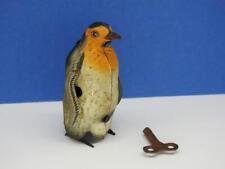 RARE 1930s D.R.G.M. GERMANY TINPLATE CLOCKWORK PENGUIN WORKING WITH KEY picture