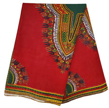 Red Dashiki African Print Fabric  picture