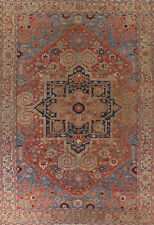Pre-1900 Vegetable Dye Heriz Bakhshayesh Large Rug 12x15 Handmade Antique Carpet picture