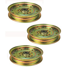 (3) Flat Idler Pulley Fits Ferris fits Snapper Pro 5021976 5600184 5102831 picture