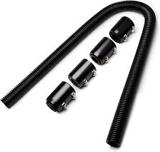 36'' Stainless Steel Radiator Flexible Coolant Water Hose Kit w/Caps Universal picture