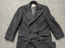 vintage 1940s union made USA overcoat MOHAIR wool 38 double breasted HOLLYWOOD picture